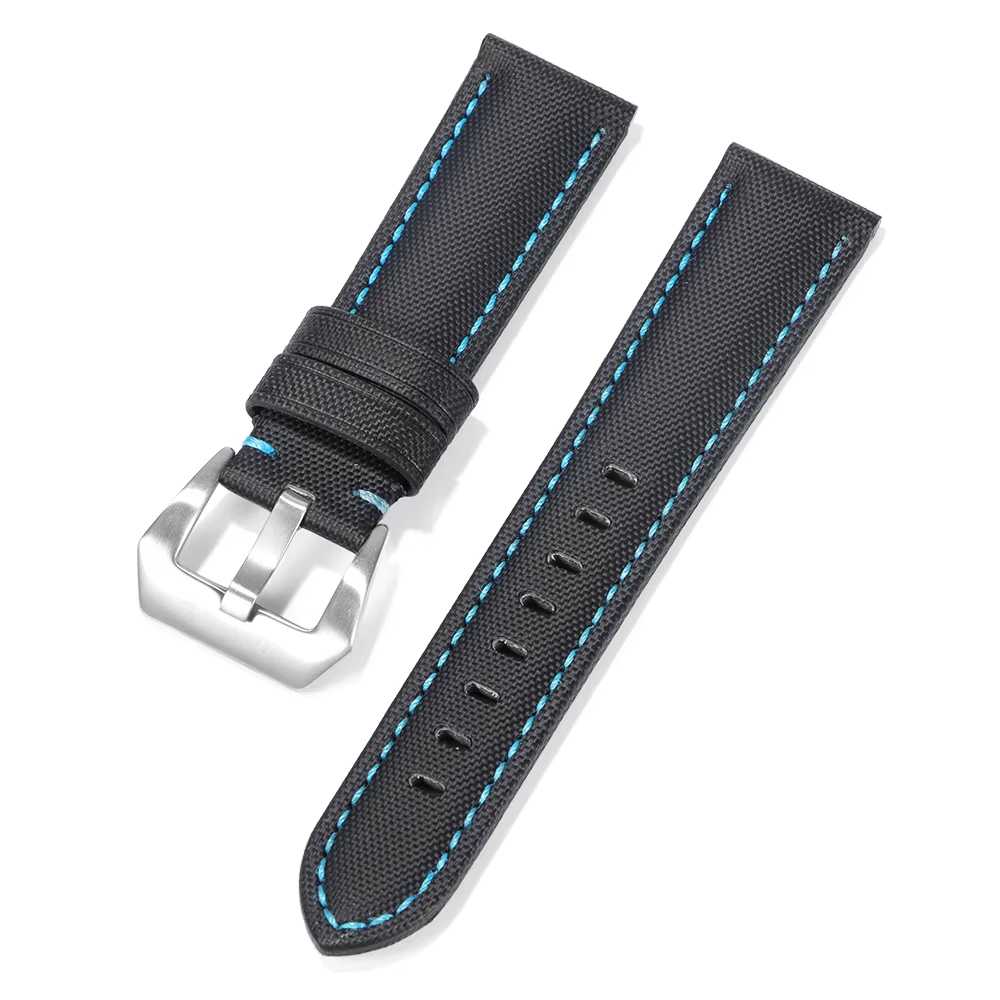 Bracelet de montre en toile de voile de qualité supérieure pour Seiko, Panerai, Blancpain, 20 mm, 22