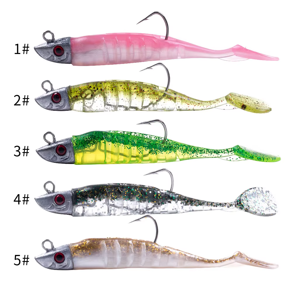 HENGJIA tête de gabarits appât en Silicone souple Wobblers 9cm15g 11cm 25g pêche en mer leurres soup