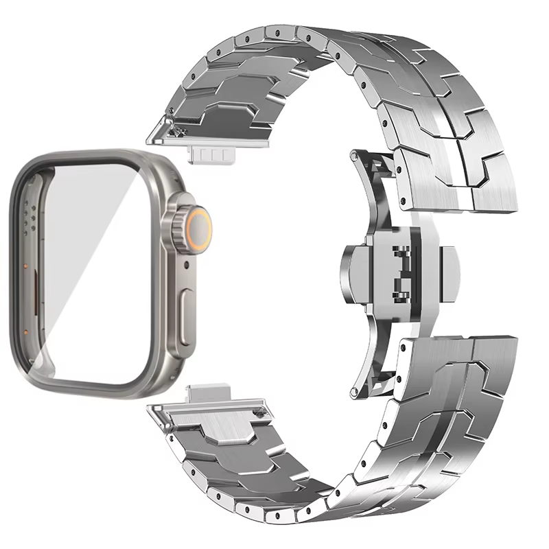 Étui + Bracelet pour Huawei Watch Fit 5 Pro, Bracelet en acier inoxydable, Bracelet de montre intell