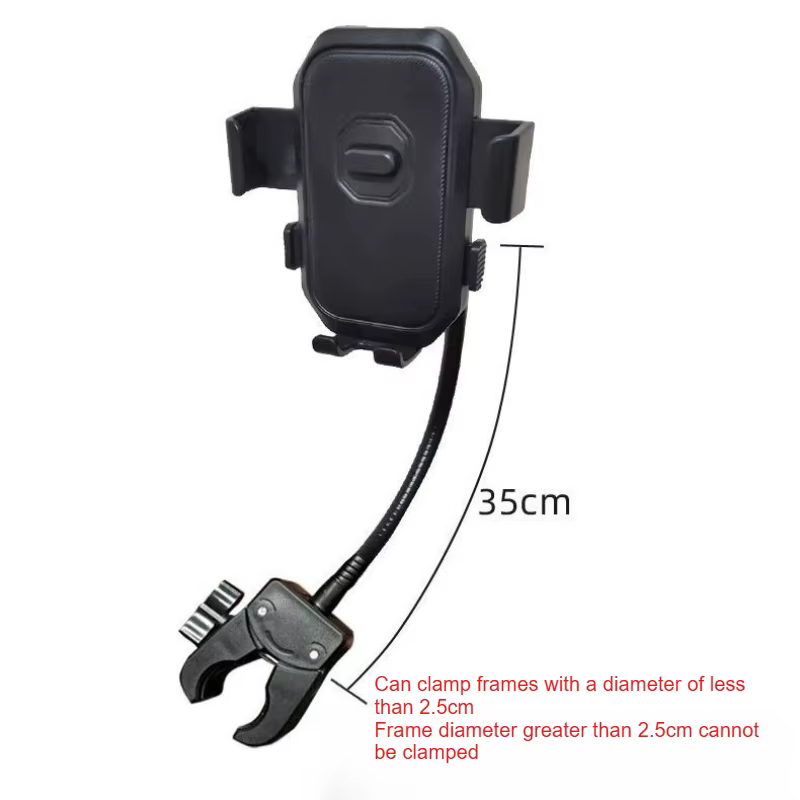 Support de téléphone portable pour fauteuil roulant électrique, accessoires de support fixe pour dif
