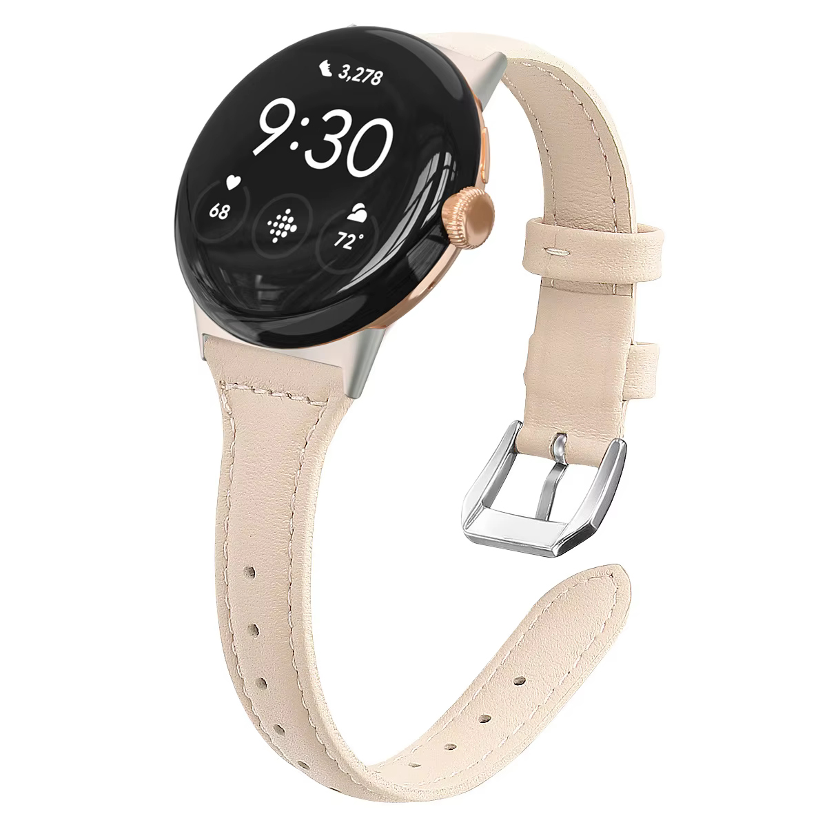 Bracelets en cuir pour Google Pixel montre femmes hommes bracelet de montre en cuir véritable bracel