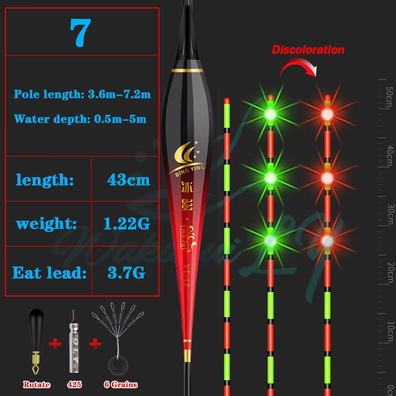 Nouveau Nano flotteur de pêche Led intelligent très sensible rappel bouée capteur de gravité brillan