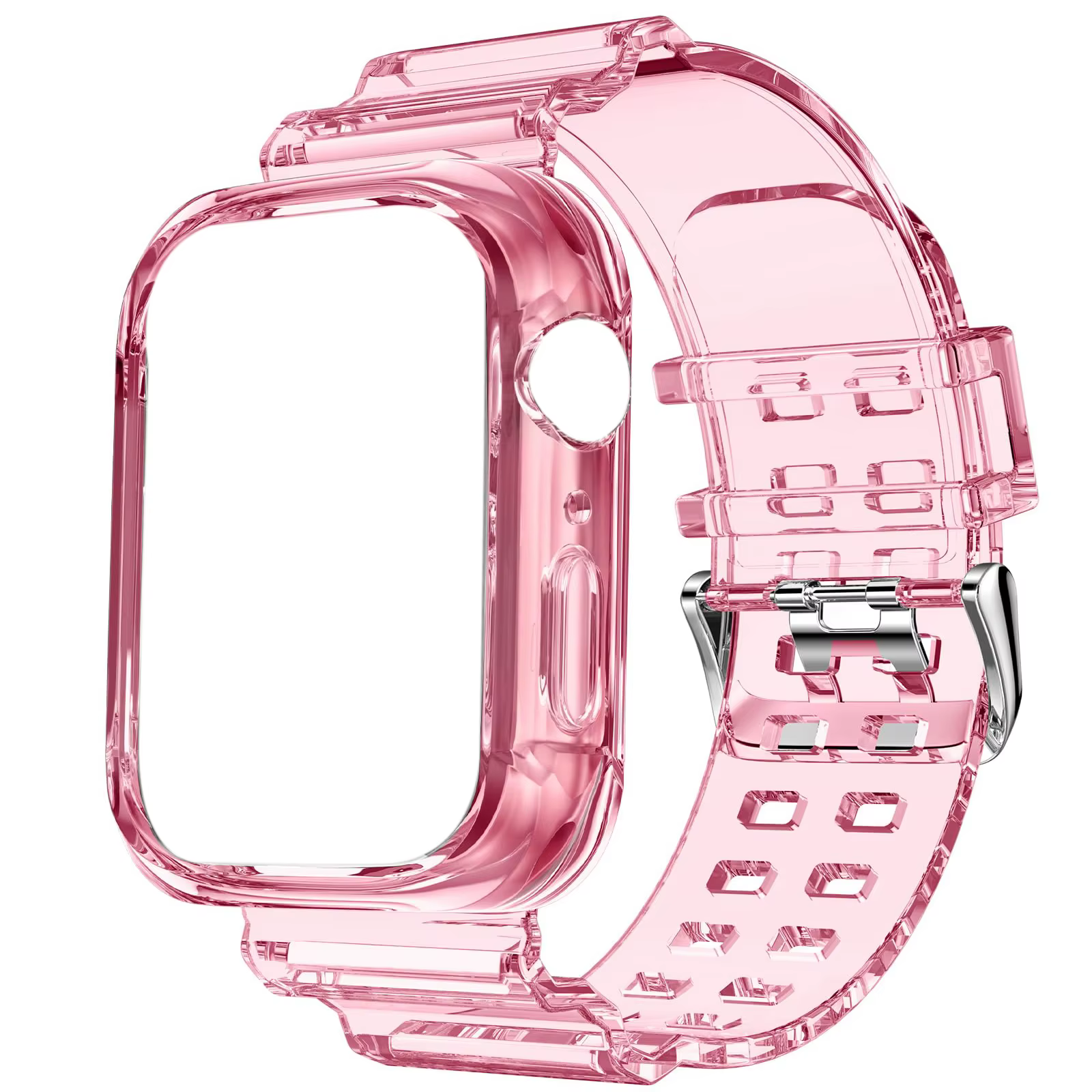 Pour Apple Watch couleur bonbon bracelet transparent + boîtier 11/10/8/7/6/5/4 49mm 46mm 42mm bracel