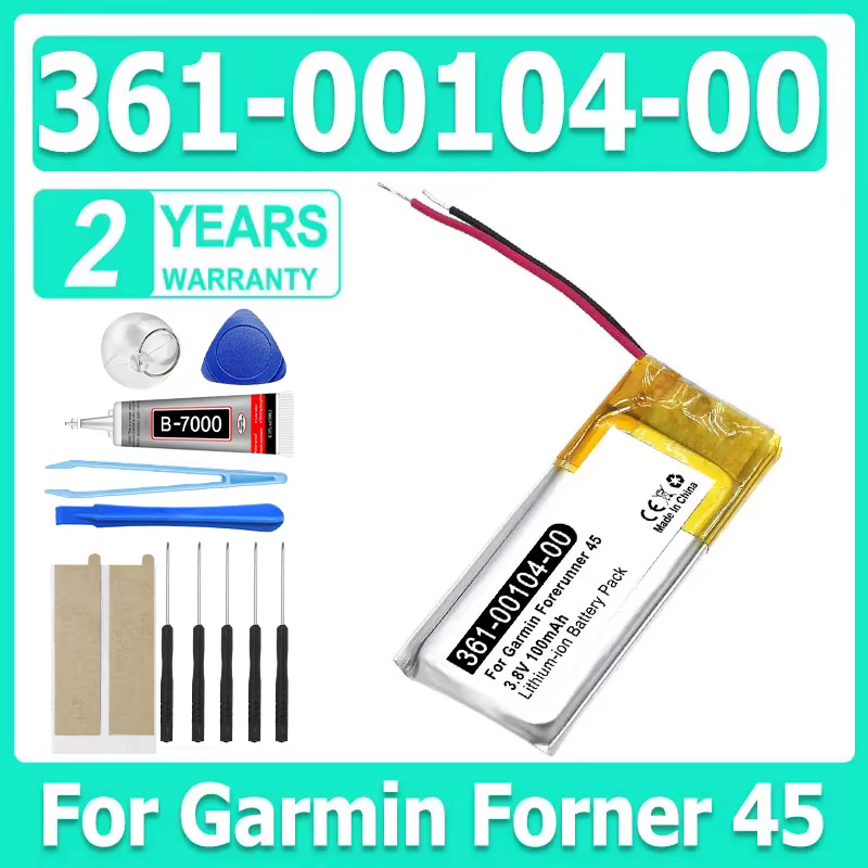 Nouvelle Batterie de montre intelligente 361-00104-00 361-00104-20 pour Garmin Forner 45 100mAh Batt