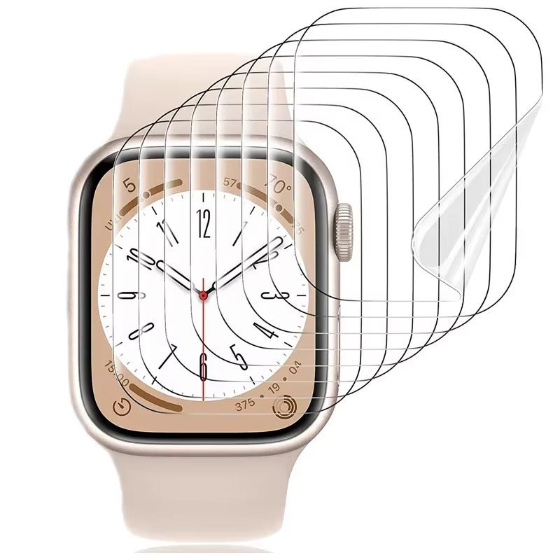 Film de protection d'écran Hydrogel souple, pour Apple Watch 11 10 9 8 7 6 SE 3 5 4 46MM 42 45 41 44