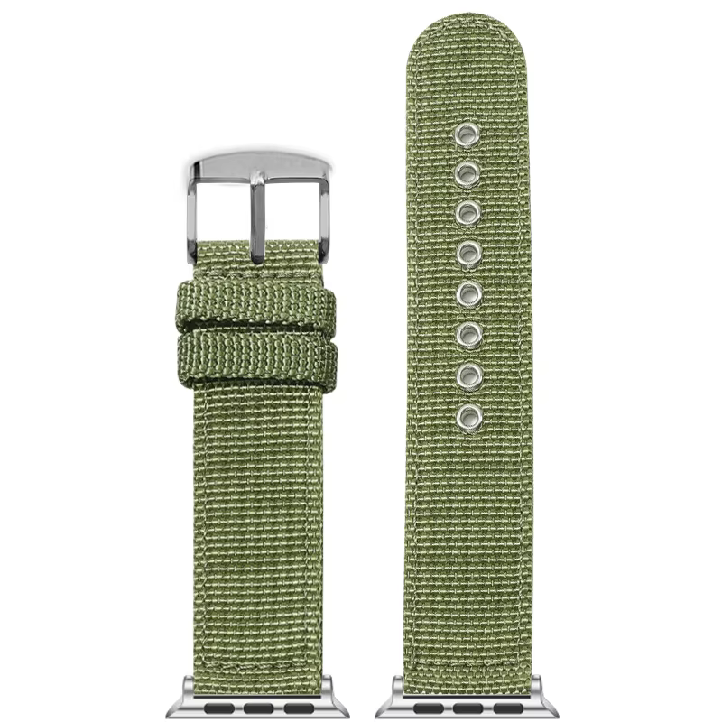 Bracelet en toile et Nylon pour Apple Watch, 45mm 44mm 41mm 40mm 38/42/49mm, en tissu pour Iwatch 6 