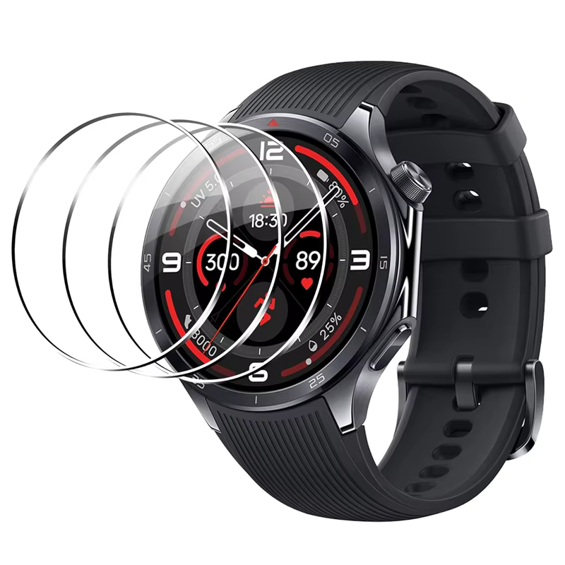 Protecteur d'écran pour OnePlus Watch 3, 1 à 5 pièces, Film de protection en verre trempé anti-rayur