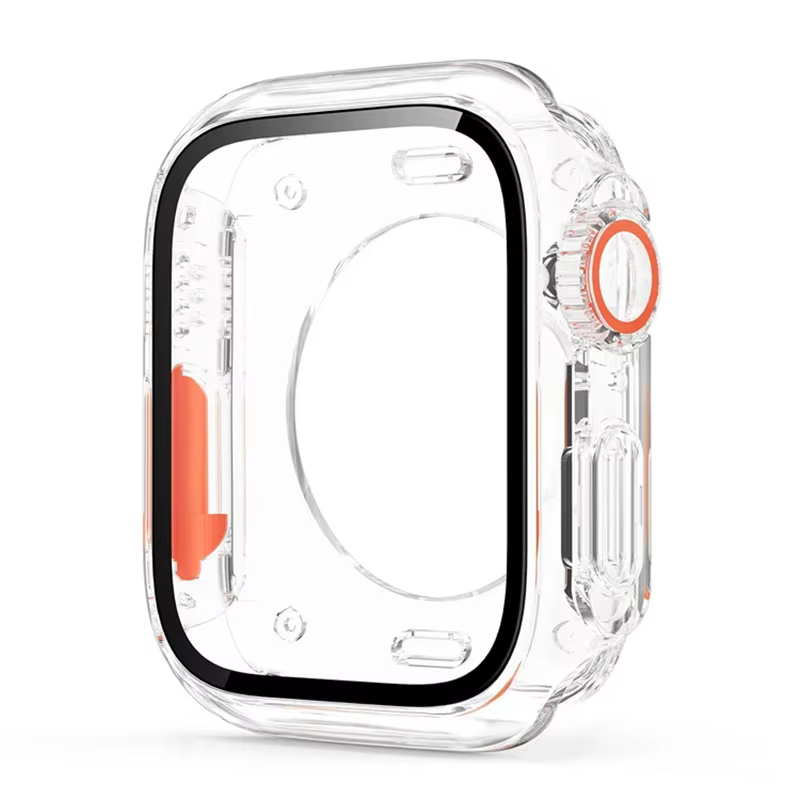 Coque de protection d'écran pour Apple Watch 45mm 44mm 40 41 42 46mm, pare-chocs avant et arrière en