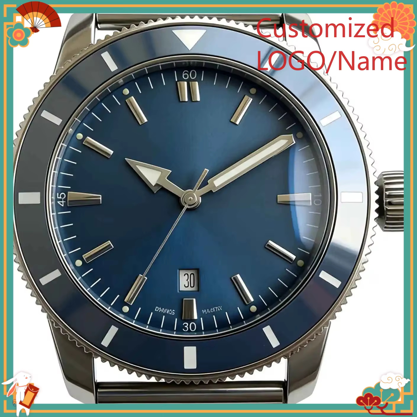 Montre de luxe pour homme DONG Store 45 mm en acier 904L, mouvement automatique, montre personnalisé