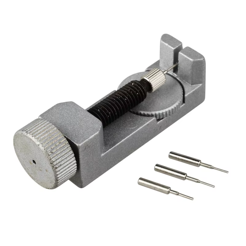 Outil de décapant de Changer Raccourcir Montre-Bracelet Broche En Métal Argenté