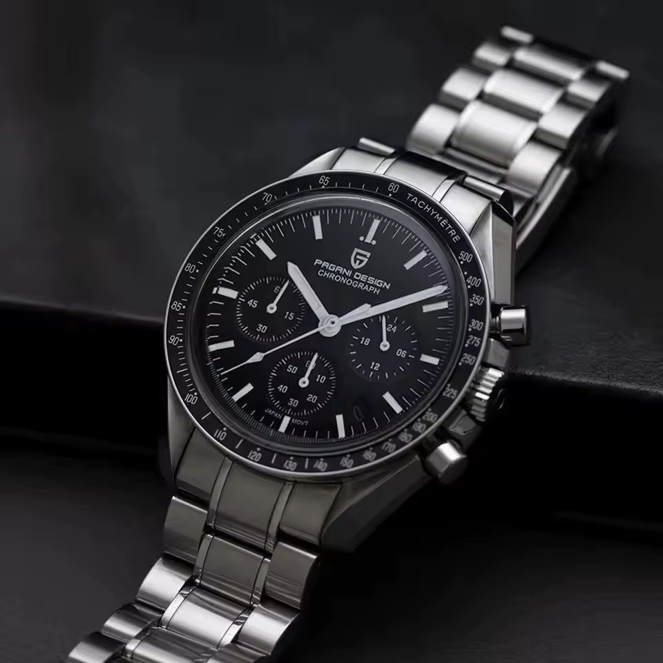 Montre pour homme PAGANI DESIGN 500, chronographe sportif à cadran circulaire, mouvement japonais, s