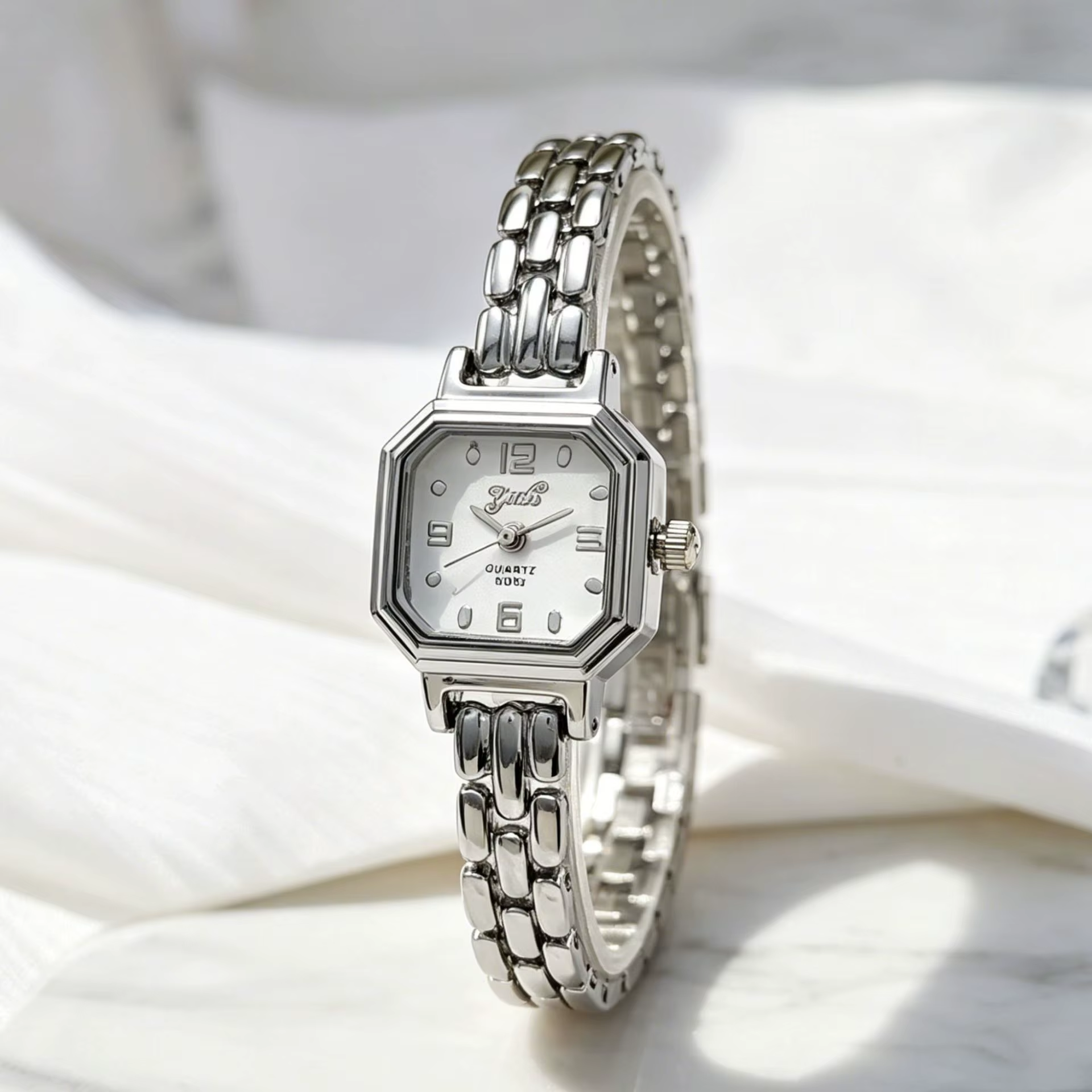 Montre à quartz pour femme de marque, petite montre carrée pour femme, montre bracelet tendance, mon