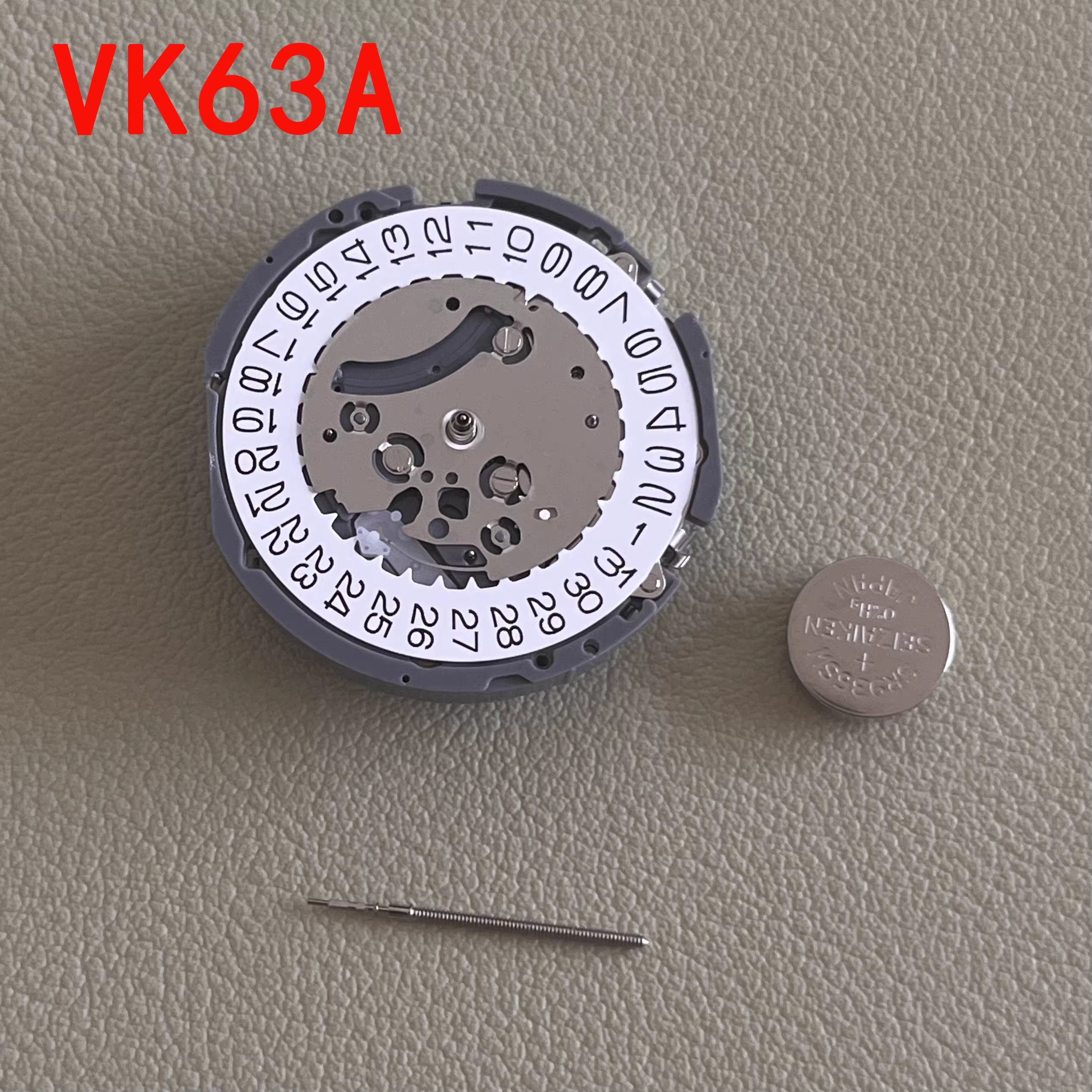 Montre multifonctionnelle à mouvement à quartz importé du Japon VK63, calendrier 24 heures à 3 heure