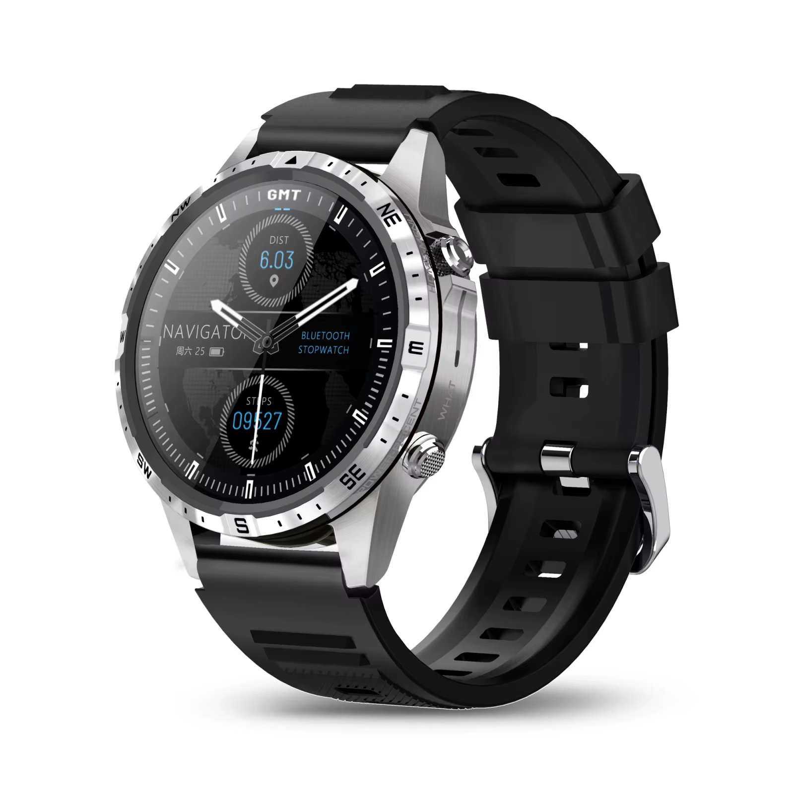 HAMTOD T45 1.6 pouces montre intelligente étanche, prise en charge des appels Bluetooth/fréquence ca