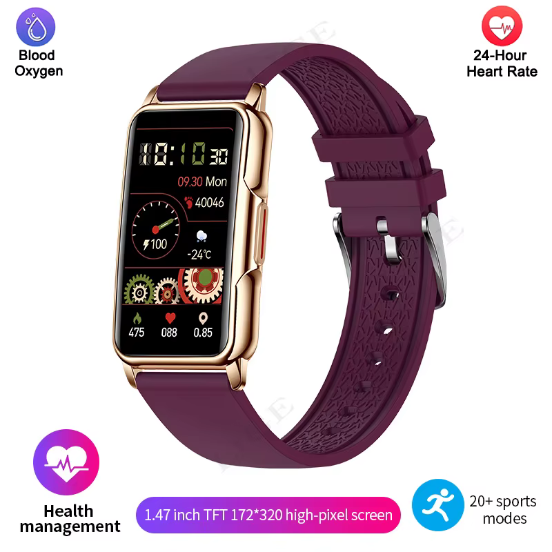Bluetooth connecté téléphone montre intelligente femmes hommes musique Fitness sport Bracelet monite