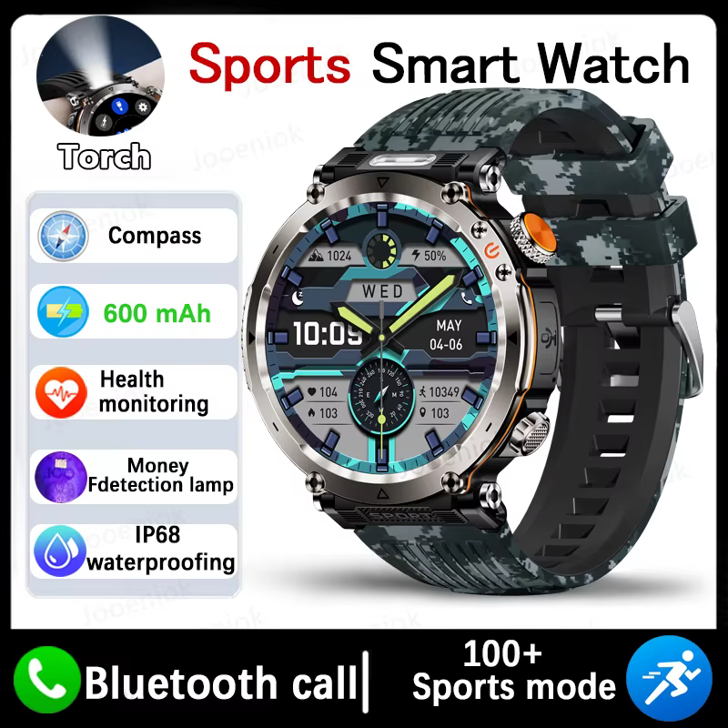 2025 nouvelle mode luxe 5ATM montre HT30 GPS boussole montre intelligente Sport de plein air homme A