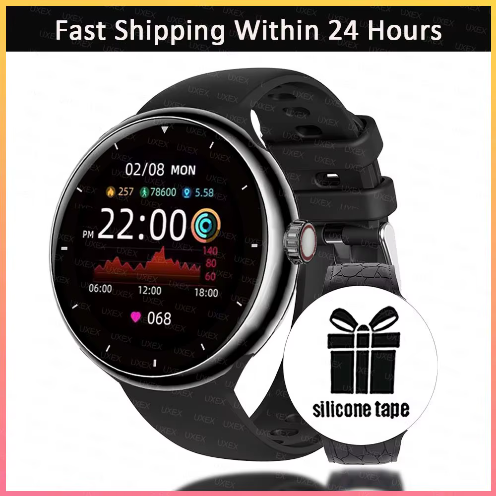 Montre connectée pour hommes et femmes, Version globale, écran HD de 1.5 pouces, contrôle par applic