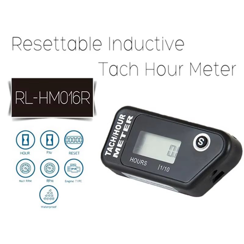 Compteur horaire de vitesse de moto inductif LCD compteur horaire à accumulation numérique pour moto
