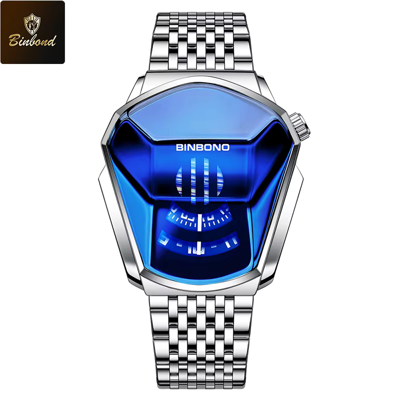 BINBOND marque mode hommes montre grande montre Style moto Concept Style d'affaires montre étanche n