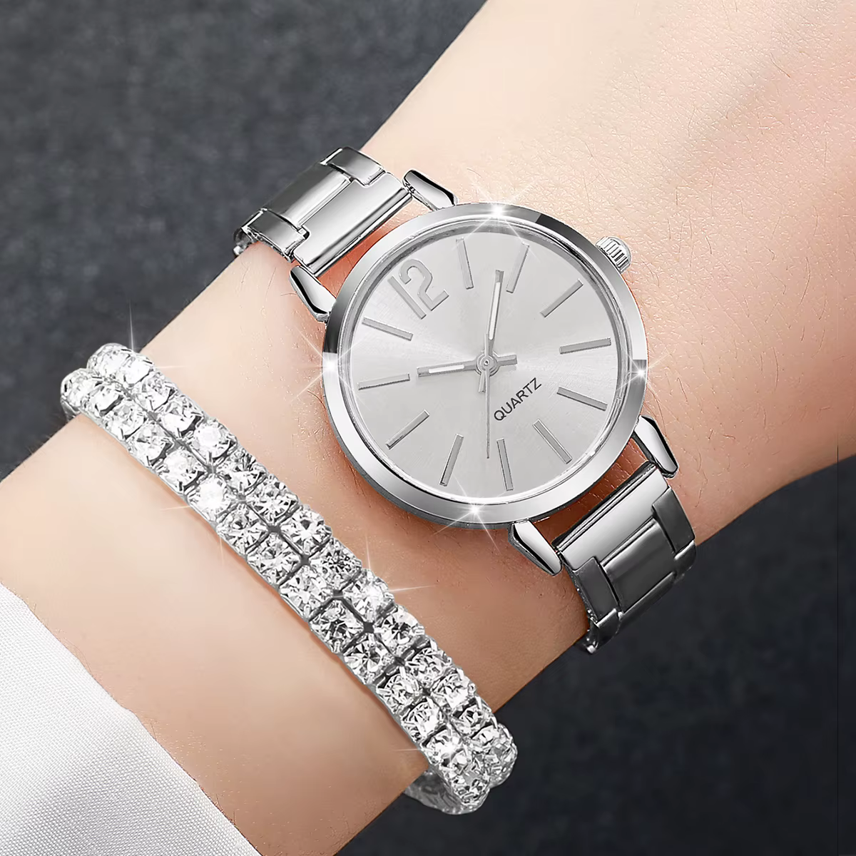 6 pièces/ensemble montre pour femme mode bracelet en acier montres à Quartz ensemble de bracelets en