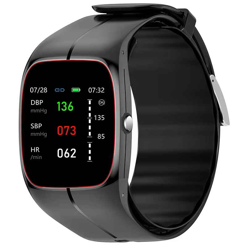 Nouvelle montre intelligente de pression artérielle de qualité médicale pour hommes, pompe à air air