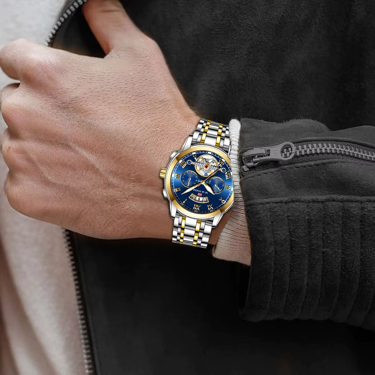 Relogio Masculino Top marque hommes montre de luxe en acier inoxydable Luminescence horloge décontra