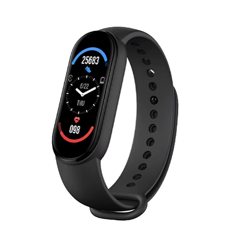 Montre connectée M6 pour hommes et femmes, bracelet de sport multifonction étanche, moniteur de fréq