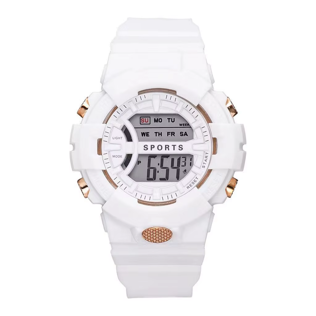 Montre électronique de mode pour femmes et hommes, montre de couple de veilleuse de sport avec fonct