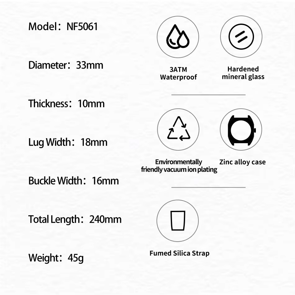 NAVIFORCE mode femmes décontracté élégant Simple polygone Quartz Silicone montre cadeau pour femmes