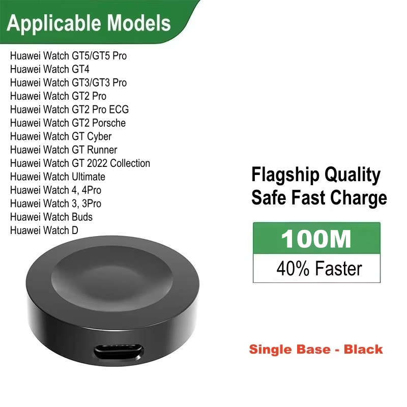 Chargeur pour Huawei Watch GT6, GT5, GT4, GT3, GT2 Pro/ECG/Porsche, GT Cyber ​​Runner, GT 2022, Watc