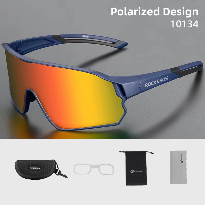 ROCKBROS cyclisme lunettes polarisées vtt vélo de route lunettes de soleil UV400 vélo Protection sol
