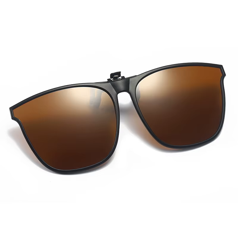 Lunettes de soleil polarisées à Clip pour hommes, pour conducteur de voiture, UV400, Anti-éblouissem