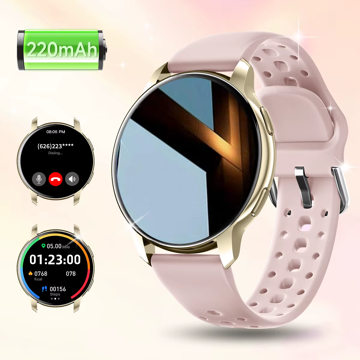 Montre connectée pour Android/IOS, écran HD 2026 pouces, contrôle de caméra, appel téléphonique sans