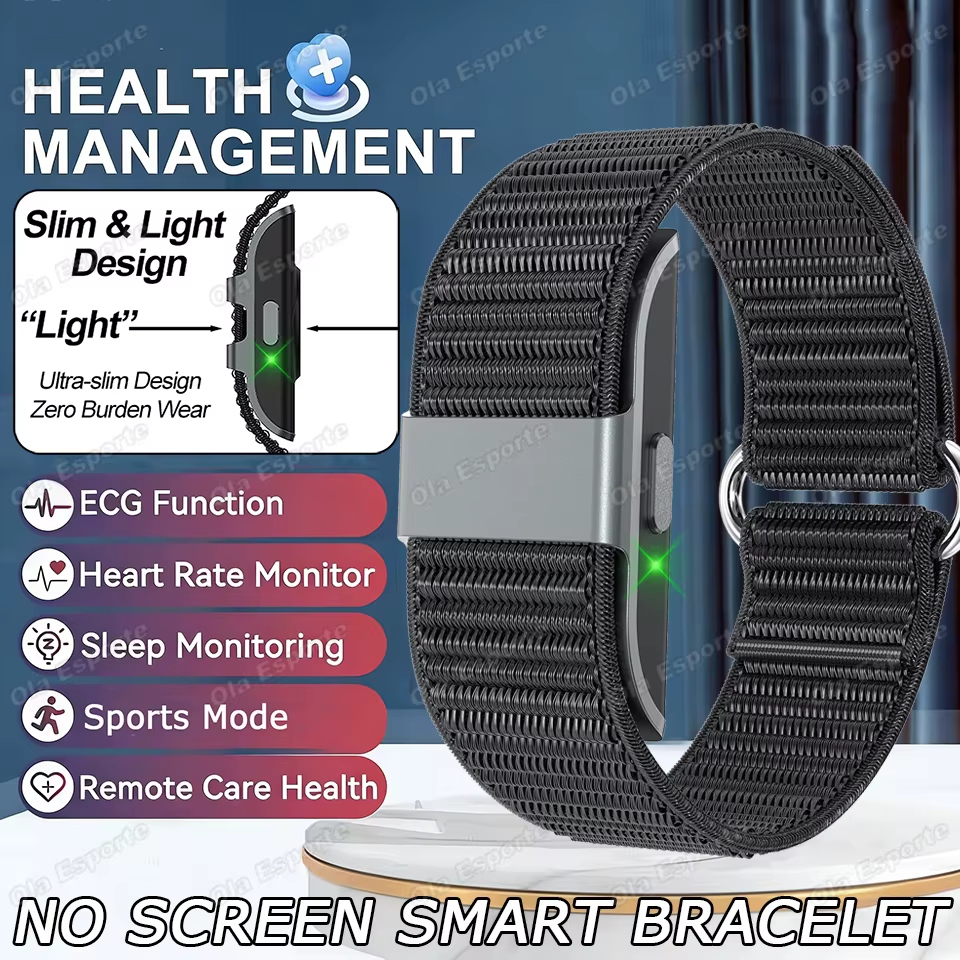 Bracelet de suivi d'activité sans écran, bracelet de sport intelligent, podomètre étanche, moniteur 