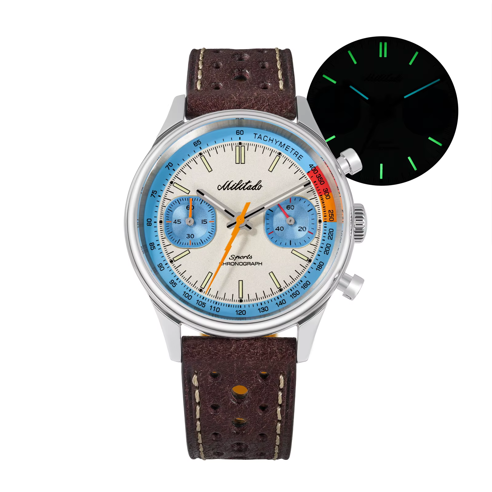 Montre chronographe Militado ML23, nouveau mouvement Miyota 6S21, montre de sport, cristal saphir, a