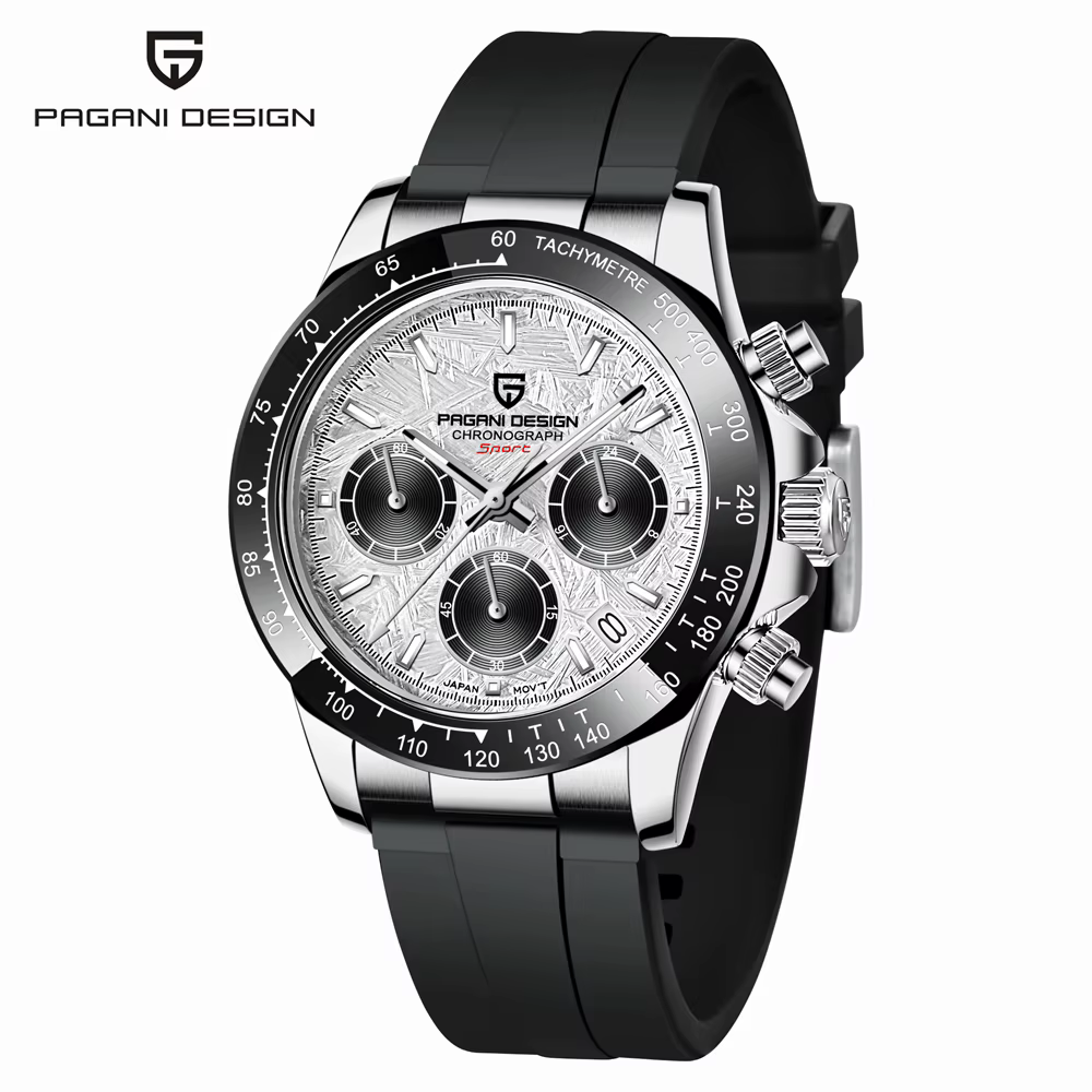 PAGANI DESIGN 2026 Nouvelle montre pour homme, montre de luxe à cadran bleu turquoise, montre à quar