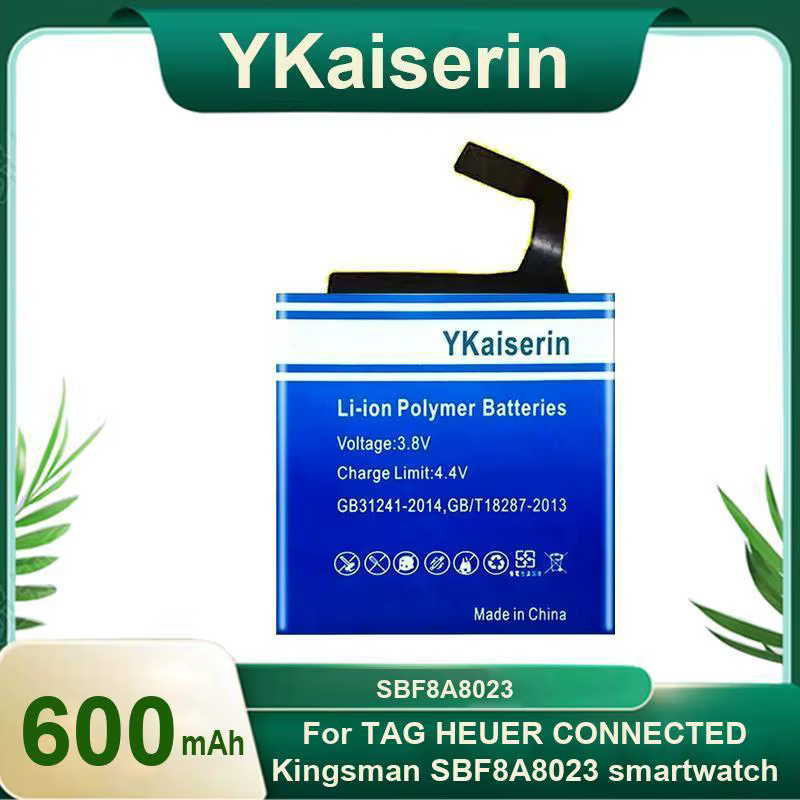 Portable pour Tag Heuer connecté Kingsman SBF8A8023 Smartwatch résistant 600Mah batterie de montre i