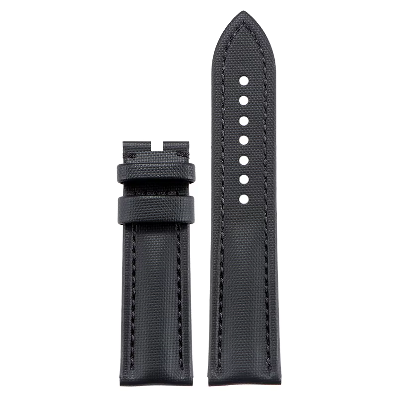 20/22/23mm toile nylon + bracelet de montre en cuir pour Blancpain cinq pompiers Swatch Seiko sports
