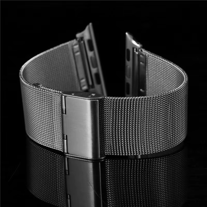 Bracelet milanais 1.0mm pour Apple Watch 49mm 45mm 44mm 41mm 40mm 38mm 42mm Bracelet en métal pour I