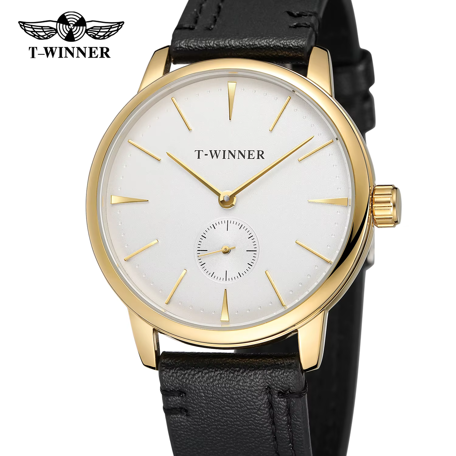 WINNER-Montre mécanique étanche pour homme, montre-bracelet fine, horloge Ics, mode élégante, irrita