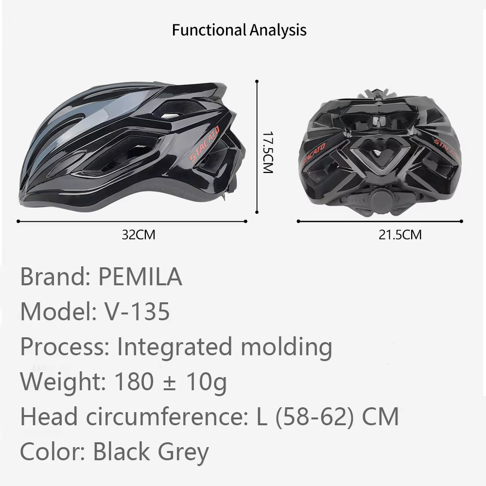 PEMILA-Casque de vélo ultraléger pour hommes et femmes, casquette de sécurité, équipement de vélo de