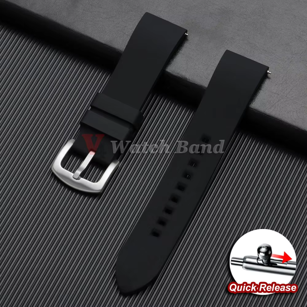 Bracelet 19mm 21mm 24mm Bracelet en silicone 18mm 20mm 22mm pour Seiko pour Omega Bracelet de montre