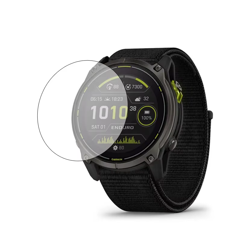 Film de protection transparent pour montre connectée Garmin Enduro 3/2, en verre dur, couvercle de p