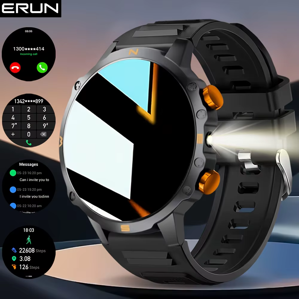 Montre connectée pour homme, compatible avec les systèmes iPhone et Android, équipée d'un écran TFT 