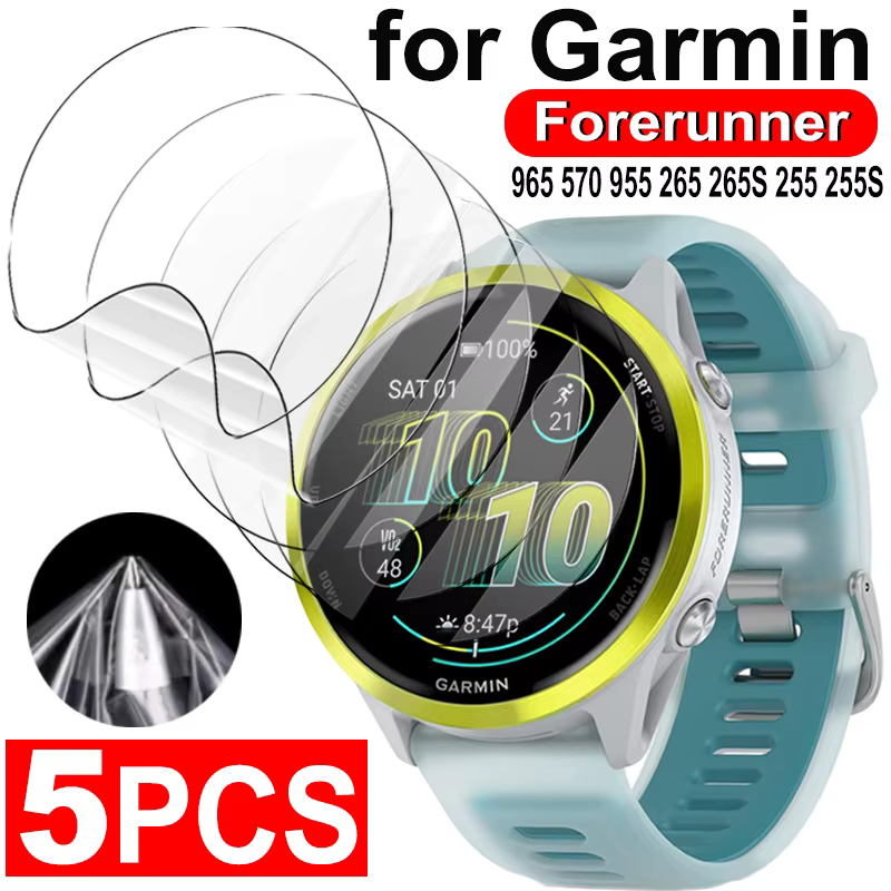 Pour Garmin Forerunner 965 570 955 265 265S 255 255S Film de protection Hydrogel protecteur d'écran 