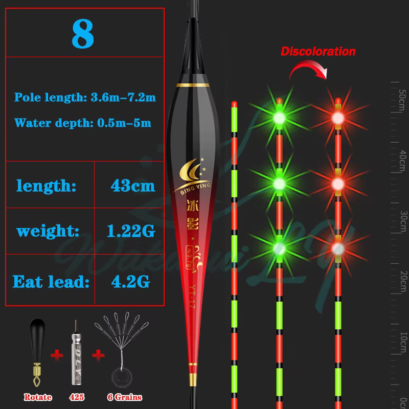 Nouveau Nano flotteur de pêche Led intelligent très sensible rappel bouée capteur de gravité brillan