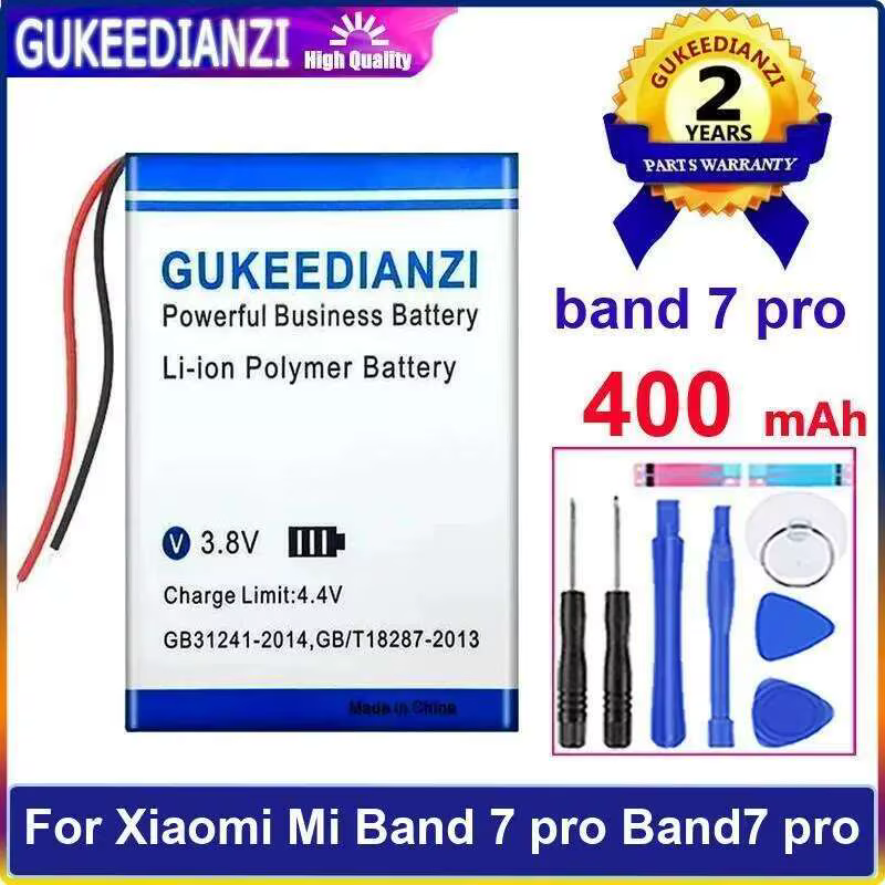Batterie de montre 400Mah pour Xiaomi MI Band 7 Pro Band7, remplacement fiable, longue durée