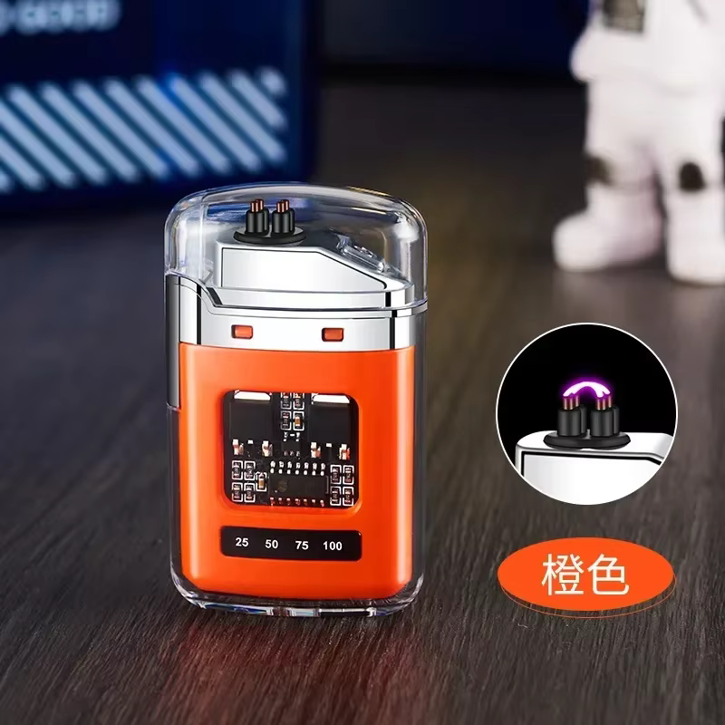 Nouvelle montre étanche briquet coupe-vent USB Plasma Rechargeable briquet extérieur Portable allume