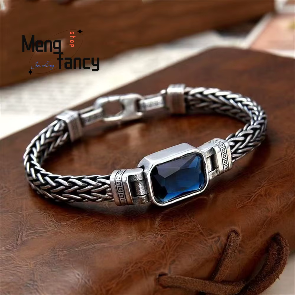 Bracelets rétro tissés à la main pour Couple, bijoux personnalisés pour hommes, cadeaux commémoratif