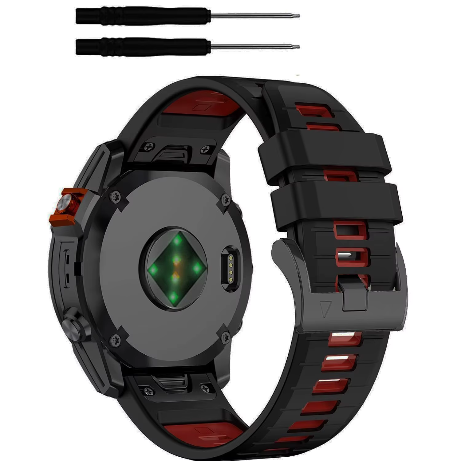Bracelet sport en silicone officiel Quickfit pour Garmin Fenix 8 Pro 47mm 51mm 7 7X/Epix Pro/6 6X/En